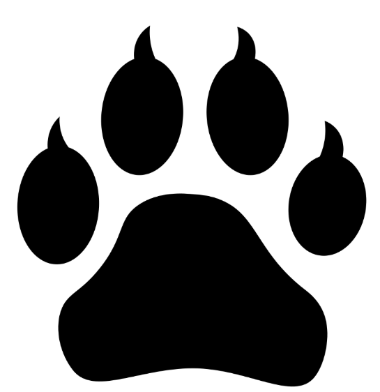 Paw print decoration